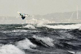 Wind Surf In Tuscany Spot Beach Carbonifera