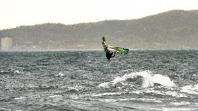 Wind Surf In Tuscany Spot Beach Carbonifera