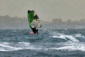 Wind Surf In Tuscany Spot Beach Carbonifera