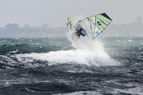 Wind Surf In Tuscany Spot Beach Carbonifera