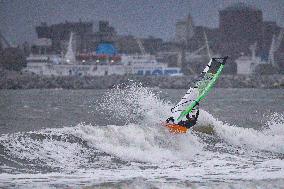 Wind Surf In Tuscany Spot Beach Carbonifera