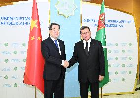 TURKMENISTAN-ASHGABAT-DING XUEXIANG-CHINA-COOPERATION COMMITTEE-MEETING