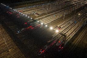 Bullet Train Maintanance in Nanjing