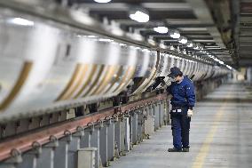 Bullet Train Maintanance in Nanjing