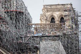New Notre-Dame Spire Takes Shape - Paris
