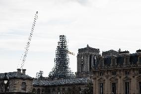 New Notre-Dame Spire Takes Shape - Paris