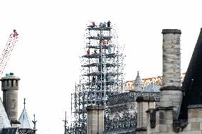 New Notre-Dame Spire Takes Shape - Paris