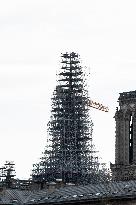 New Notre-Dame Spire Takes Shape - Paris