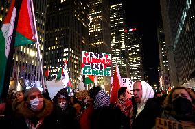 Support For Palestine Rally In New York City