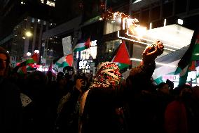 Support For Palestine Rally In New York City