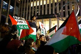 Support For Palestine Rally In New York City