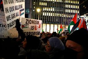 Support For Palestine Rally In New York City