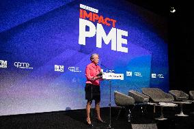 Elisabeth Borne Attends The Impact PME Meeting - Paris