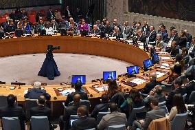 UN-SECURITY COUNCIL-PALESTINIAN-ISRAELI CONFLICT-CHINA-HIGH LEVEL MEETING