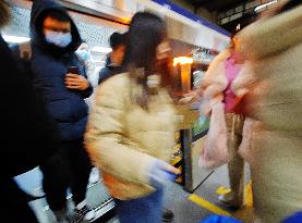 Subway Passengers in Beijing