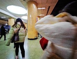 Subway Passengers in Beijing