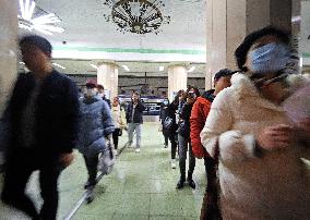 Subway Passengers in Beijing