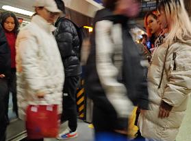 Subway Passengers in Beijing