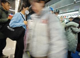 Subway Passengers in Beijing