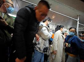 Subway Passengers in Beijing