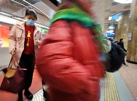 Subway Passengers in Beijing