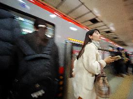 Subway Passengers in Beijing