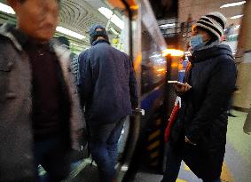 Subway Passengers in Beijing