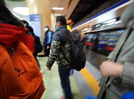 Subway Passengers in Beijing