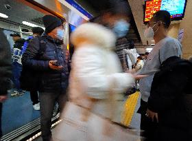 Subway Passengers in Beijing