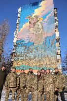 Mural in honour of power engineers and air defence forces unveiled in Kyiv