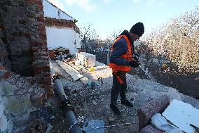 Restoration of buildings in Kharkiv