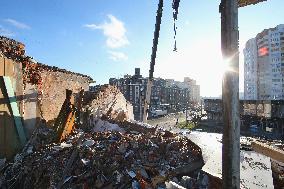 Restoration of buildings in Kharkiv