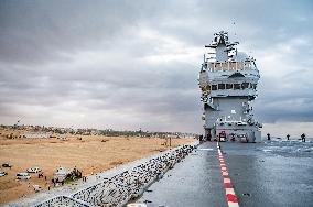 DIXMUDE Received The First Wounded From Gaza