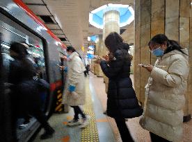 Subway Passengers in Beijing