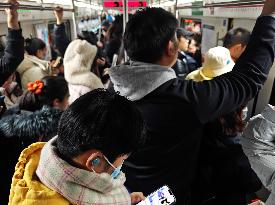 Subway Passengers in Beijing