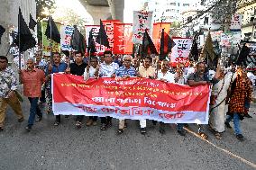 Black Flag Protest Against Parliamentary Elections In Dhaka