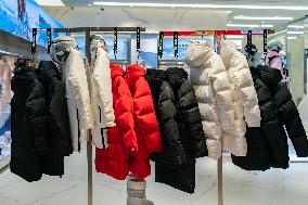 A Bosideng Down Jacket Store in Chongqing