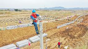 A Water Conservancy Project Construction Site in Chuzhou