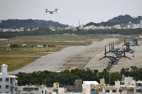 Osprey flies over Okinawa