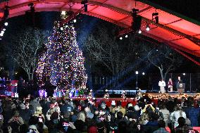 National Christmas Tree Lighting 2023 At The White House Ellipse