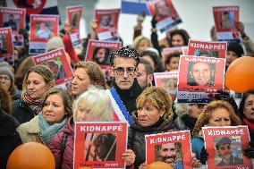 Protest In Solidarity With The Hostages Kidnapped By Hamas - Paris