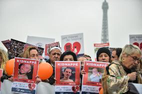 Protest In Solidarity With The Hostages Kidnapped By Hamas - Paris