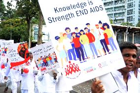 SRI LANKA-COLOMBO-WORLD AIDS DAY-COMMEMORATION
