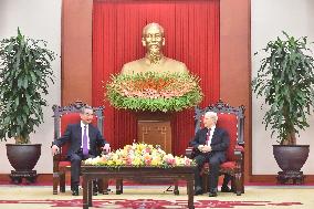 VIETNAM-HANOI-NGUYEN PHU TRONG-CHINA-WANG YI-MEETING