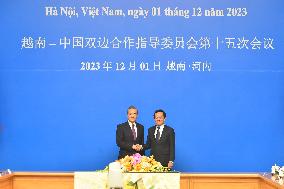 VIETNAM-HANOI-CHINA-VIETNAM STEERING COMMITTEE FOR BILATERAL COOPERATION-MEETING