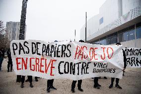 Action For Regulation Of Undocumented Workers On Olympic Sites - Paris