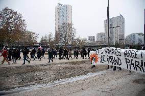 Action For Regulation Of Undocumented Workers On Olympic Sites - Paris