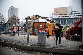 Action For Regulation Of Undocumented Workers On Olympic Sites - Paris