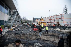 Action For Regulation Of Undocumented Workers On Olympic Sites - Paris