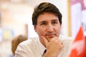 Justin Trudeau Meets Local Women To Discuss Affordability And Child Care